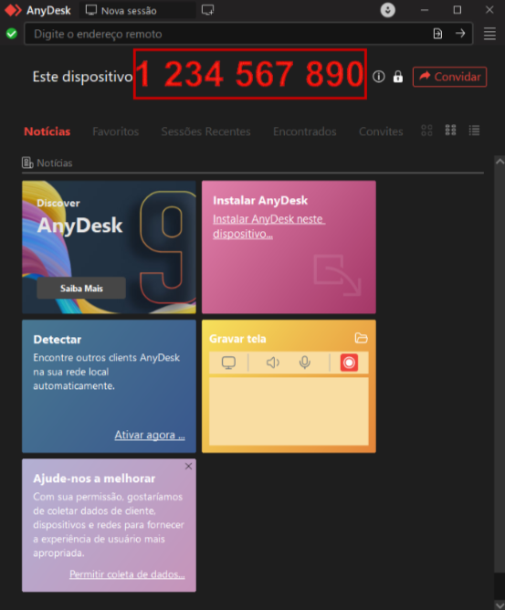 Suporte AnyDesk